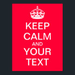 Créez Votre Propre Poster "Keep Calm & Carry On" !<br><div class="desc">Créez votre propre affiche "Keep Calm and Carry On" sur un arrière - plan rose chaud ! Allez-y et remplissez votre propre texte dans les cases fournies, et n'hésitez pas à customiser comme vous le souhaitez (couleur arrière - plan, ajouter des images, etc). Idéal pour les enseignants - faites une...</div>
