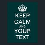 Créez Votre Propre Poster "Keep Calm & Carry On" !<br><div class="desc">Créez votre propre affiche personnelle "Keep Calm and Carry On" ! Allez-y et remplissez votre propre texte dans les cases fournies, et n'hésitez pas à customiser comme vous le souhaitez (couleur arrière - plan, ajouter des images, etc). Idéal pour les enseignants - faites une affiche personnalisée pour votre classe !...</div>