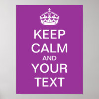 Créez Votre Propre Poster "Keep Calm & Carry On" !