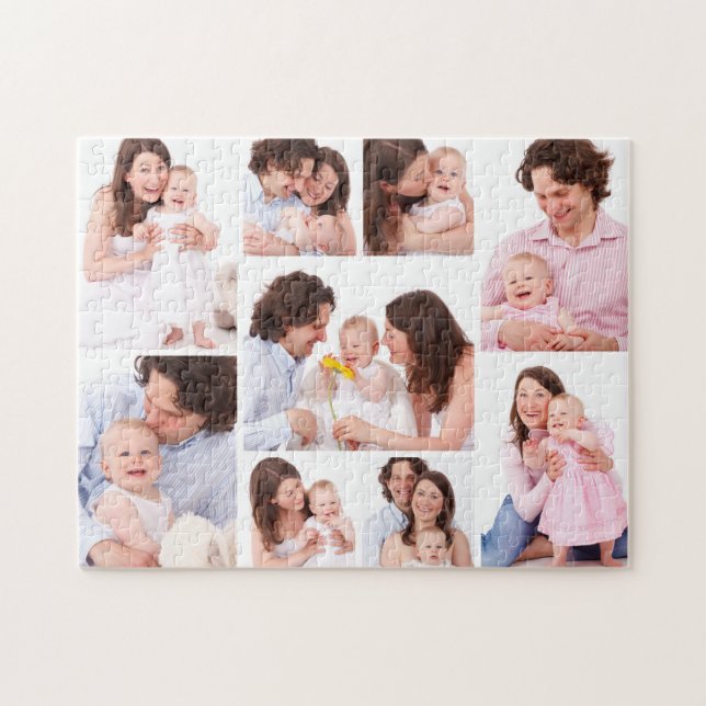 Créez Votre Propre Puzzle de 9 Photos en Forme de  (Horizontal)