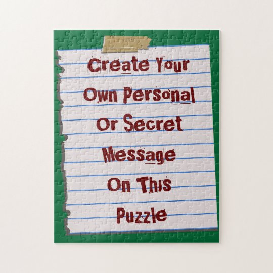 Créez votre propre puzzle de message