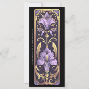Créez votre propre Signet Art Déco Fleurs violette