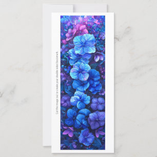 Créez votre propre Signet de fleurs bleu violet