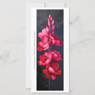 Créez votre propre Signet de gladiolus rouge peint