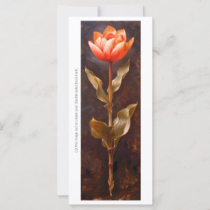 Créez votre propre signet de tulipe orange peint