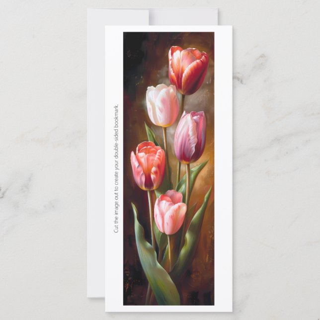 Créez votre propre Signet de tulipes de perroquets (Devant)