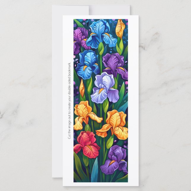 Créez votre propre Signet Irises Peint (Devant)
