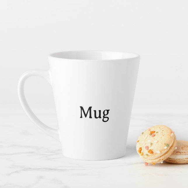 Créez Votre Propre Simple Mug à Latte Personnalisé (En situation)
