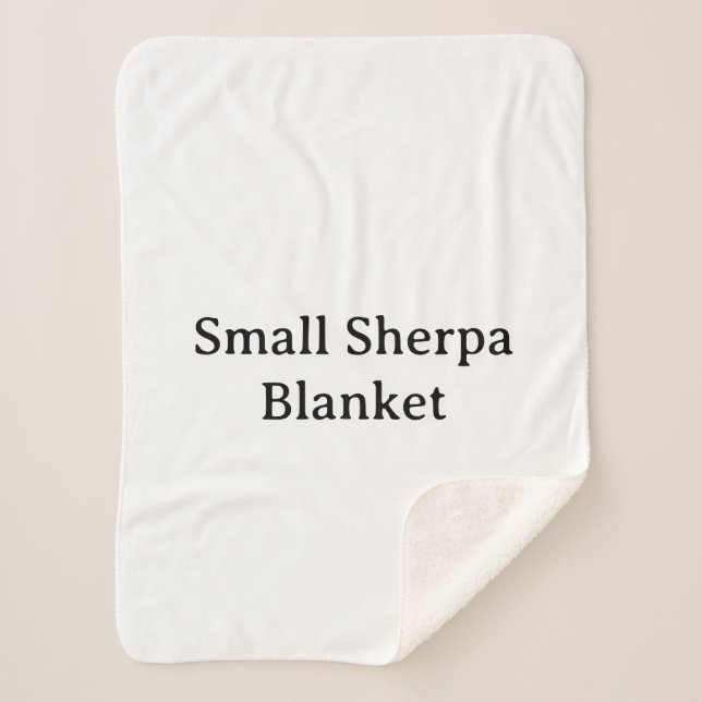 Créez Votre Propre Simple Petit Plaid Sherpa Perso (Devant)