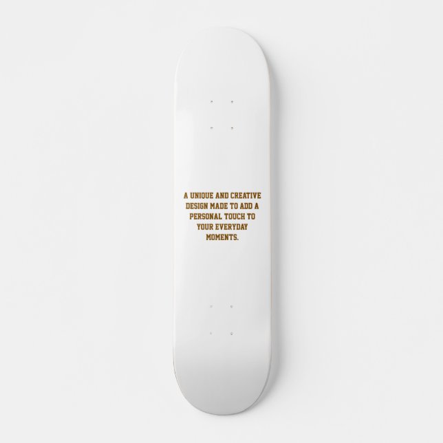 Créez Votre Propre SkateBoard (Devant)