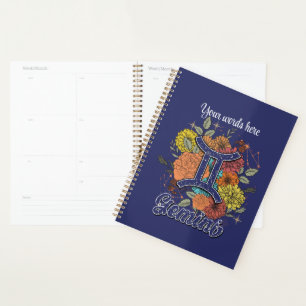 Créez votre propre starry floral Gemini Zodiac