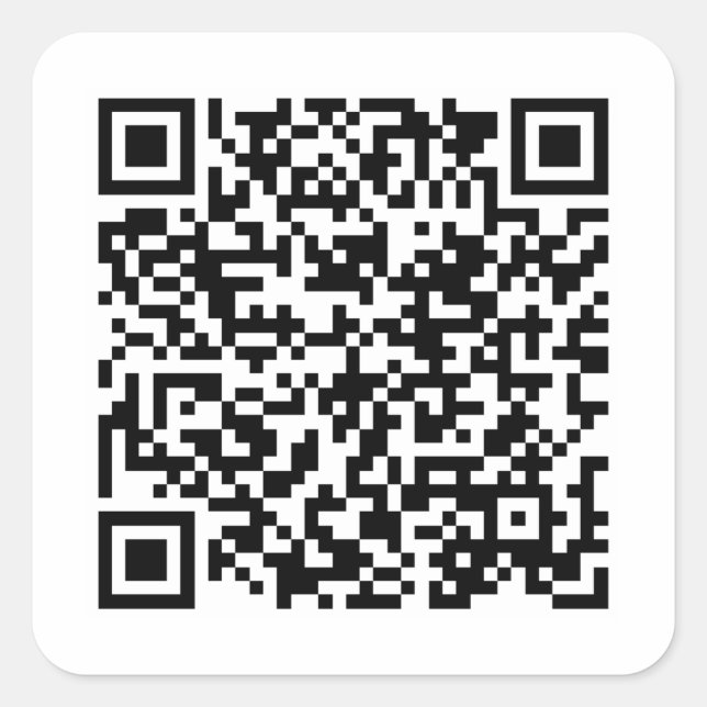 Créez votre propre Sticker Carré de code QR (Devant)