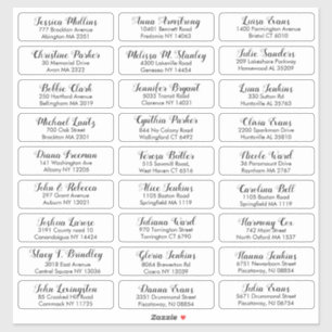 Créez votre propre Sticker d'adresse invité Mariag