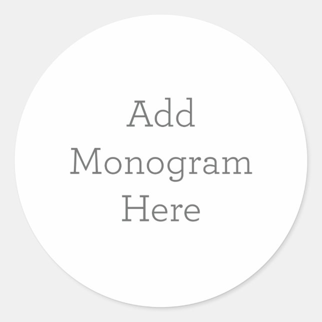 Créez votre propre Sticker Monogramme (Devant)