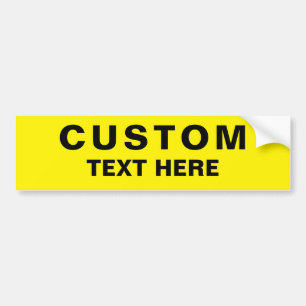 Créez votre propre Sticker pare-chocs de texte per