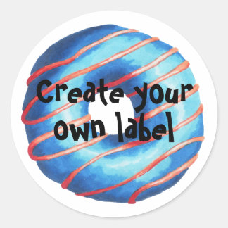 Créez votre propre Sticker rond classique de beign