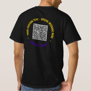 Créez votre propre T-shirt de code QR avec du text