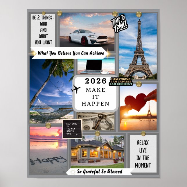 Créez Votre Propre Tableau de Vision pour Manifest (Devant)