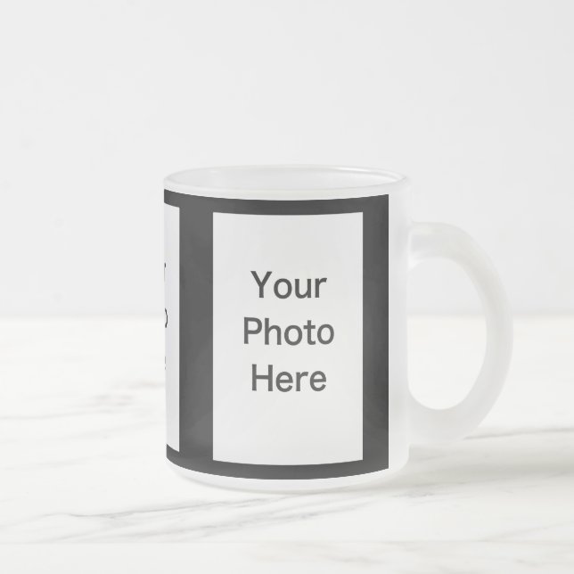 Créez votre propre tasse en verre givré de 3 (Droit)