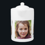 Créez votre propre théière photo personnalisée 3<br><div class="desc">Photos carrés de votre famille ou de vos enfants sur la théière. Musique cadeau amusant à Noël,  Thanksgiving ou anniversaires</div>