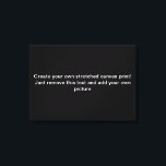 Créez votre propre toile étirée<br><div class="desc">Sissy Pesticide, "the Tart of Pop" Dans la veine de Shock Rockers (un mec bizarre avec un surnom de fille) vient le peintre d'horreur Sissy Pesticide! L'oeuvre de Sissy est inspirée par les pilules et l'alcool, la grande musique, les films d'horreur, le crime vintage, la coquine risquée, avec un fil...</div>