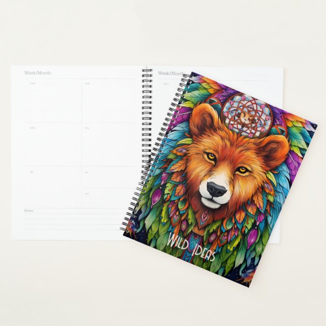 Créez votre propre totem d'ours Boho Dreamcatcher (Devant avec enveloppe)