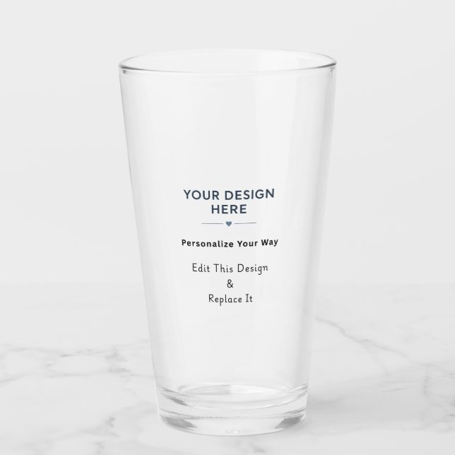 Créez Votre Propre Verre à Bière Américain (Devant)