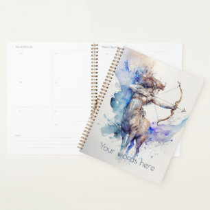 Créez votre propre Zodiac Gold & Blue Sagittarius