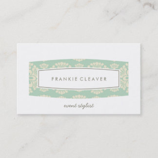 crème à la menthe à motif carte de visite