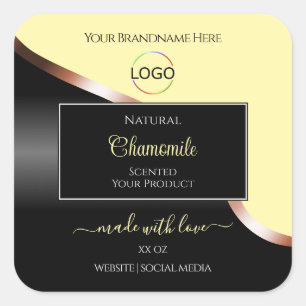 Crème Black Wavy Rose Gold avec Étiquette de produ