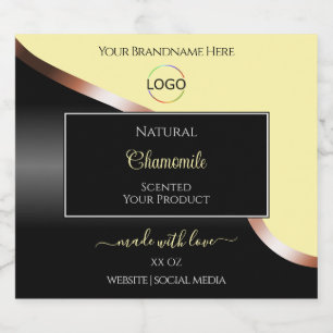 Crème Black Wavy Rose Gold avec Étiquette de produ