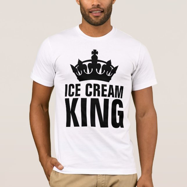 CRÈME DE GLACE KING mens dad T-SHIRT (Devant)