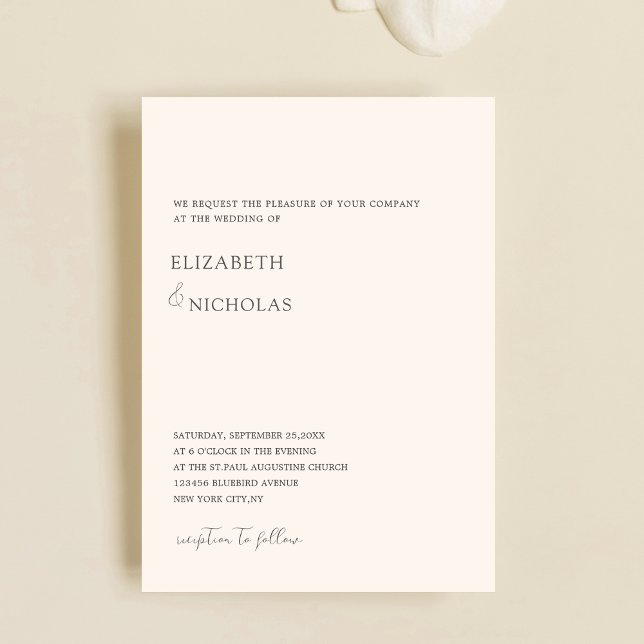 creme digital mariage invitations uk modèle (Créateur téléchargé)