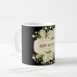 Crème Floral Joyeux Mug de la Fête des Mères