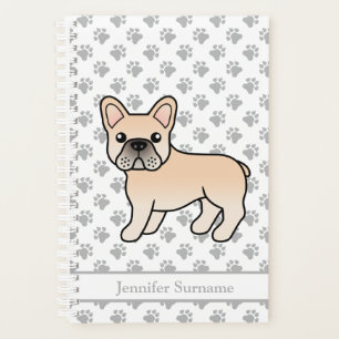 Crème French Bulldog mignon Dessin & Texte