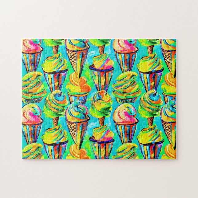 Crème glacée Art 2 The Daily Jigsaw puzzle Récent  (Horizontal)