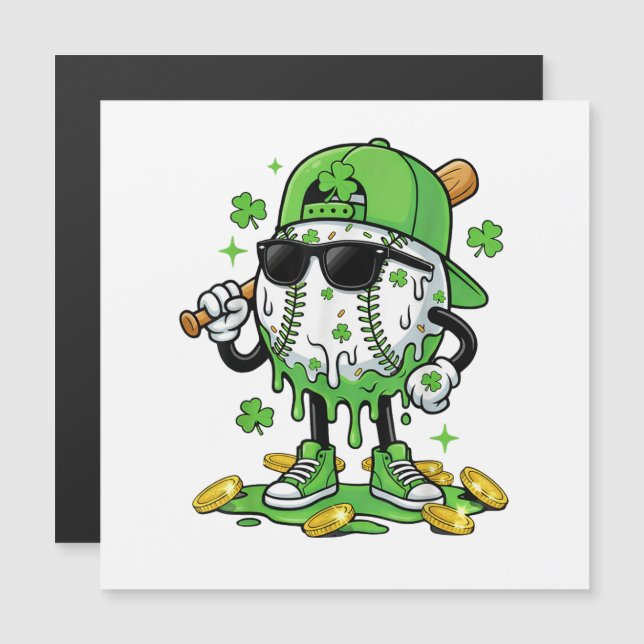 Crème glacée Baseball Drip Saint-Patrick (Devant / Derrière)