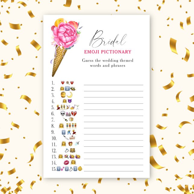 Crème glacée - douche nuptiale émoticônes jeu (Créateur téléchargé)