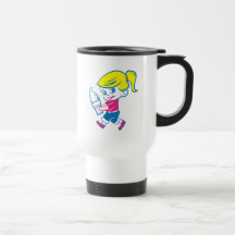 Crème glacée Fille Café Voyage Mug