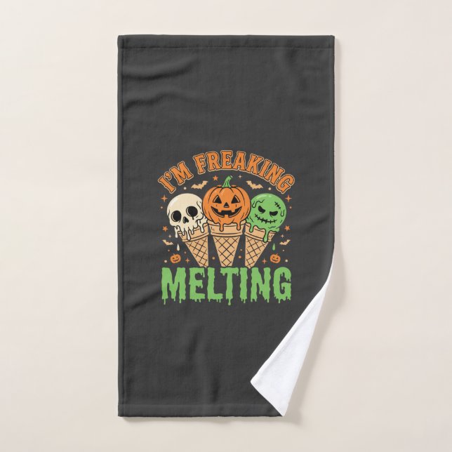 Crème Glacée Fondante Halloween (Serviette à main)