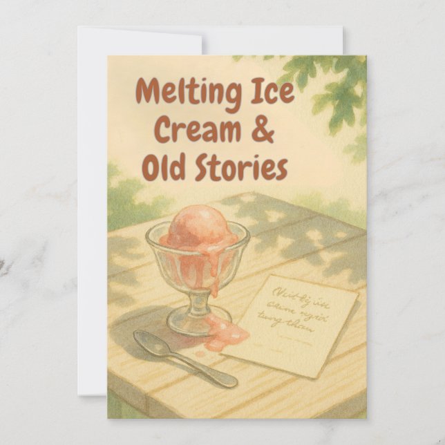 Crème Glacée Fondante & Vieilles Histoires – Carte (Devant)