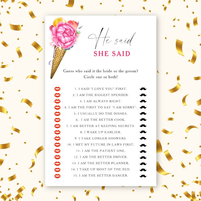 Crème glacée - Il a dit qu'elle a dit jeu de douch (Créateur téléchargé)