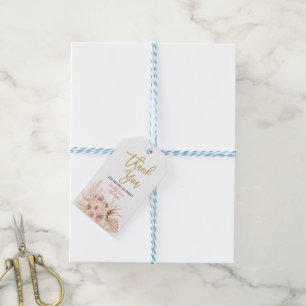 crème glacée Merci baby shower Boho étiquettes de