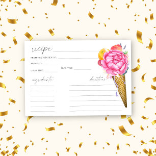 Crème glacée - recette de douche nuptiale