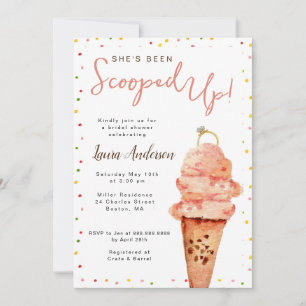 Crème glacée Scoopup Bridal Shower Invitation