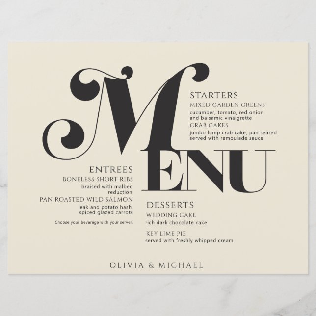 Crème noire de mariage vintage (Devant)