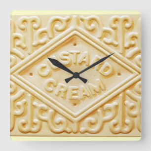 crème pâtisserie biscuit rétro horloge