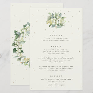 Crème Snowberry + Eucalyptus 3 Parcours Menu Maria