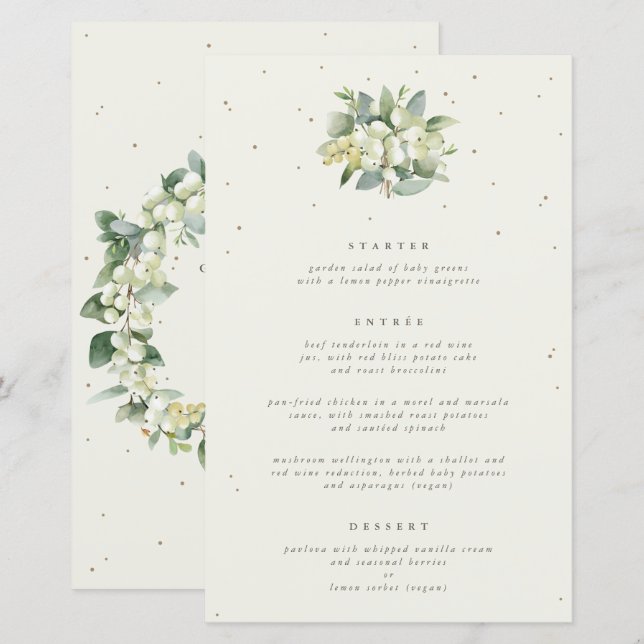 Crème Snowberry + Eucalyptus 3 Parcours Menu Maria (Devant / Derrière)