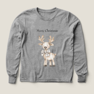 Crème Tan biologique Plaid Stripes Christmas Reind